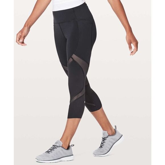 Lululemon On Pace Crop *21" Black - Size: 6 - Picture 1 of 9